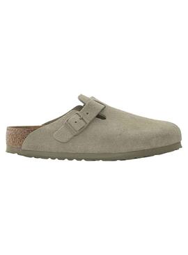 Zuecos Birkenstock Boston Khaki 