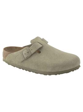 Zuecos Birkenstock Boston Khaki 