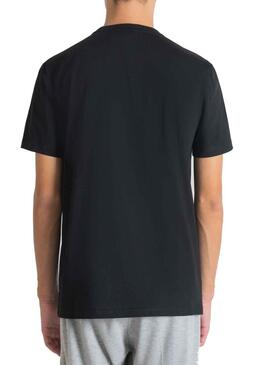 Camiseta Antony Morato Multilogo Negro Hombre