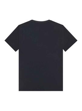 Camiseta Antony Morato Multilogo Negro Hombre