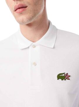 Polo Lacoste Netflix Stranger Things Blanco Hombre