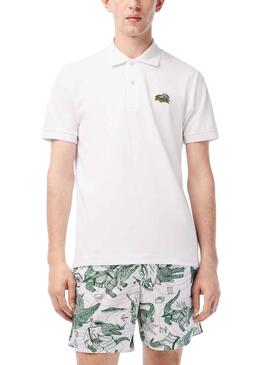 Polo Lacoste Netflix Bridgerton Blanco para Hombre