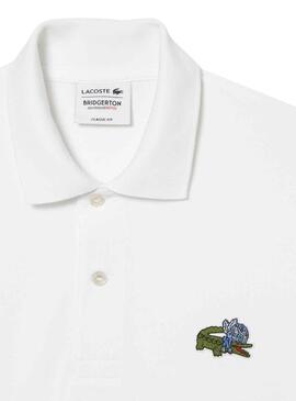 Polo Lacoste Netflix Bridgerton Blanco para Hombre