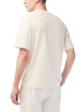 Camiseta Lacoste Netflix Sex Education Beige