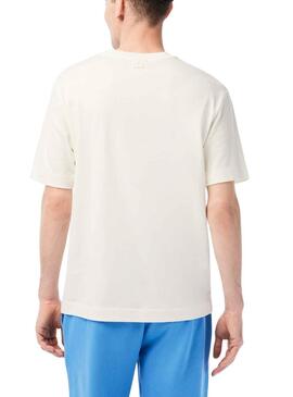 Camiseta Lacoste Netflix Stranger Things Beige