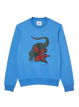 Sudadera Lacoste Netflix Stranger Things Azul