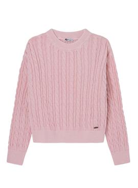 Jersey Pepe Jeans Cora Rosa para Niña