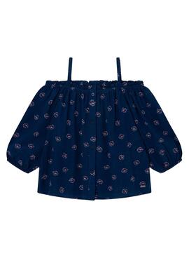 Top Pepe Jeans Siara Marino para Niña