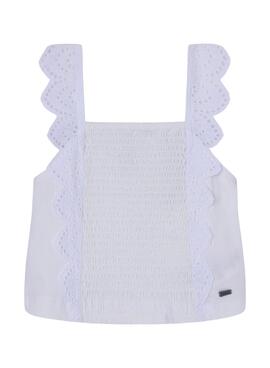 Top Pepe Jeans Ghislain Blanco para Niña