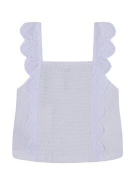 Top Pepe Jeans Ghislain Blanco para Niña