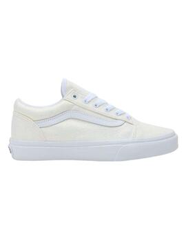 Zapatillas Vans Old Skool Glitter Blanco para Niña