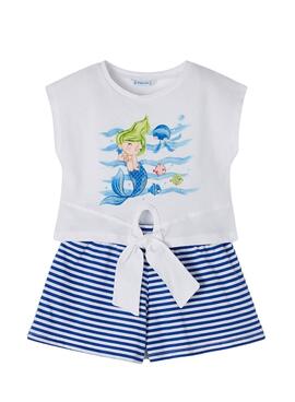 Conjunto Mayoral Sirena Blanco para Niña