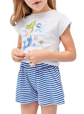 Conjunto Mayoral Sirena Blanco para Niña