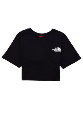 Camiseta The North Face Crop Dome Negro para Niña