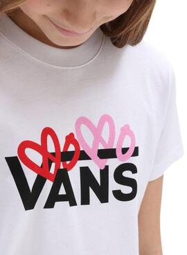 Camiseta Vans Valentines Blanco para Niña