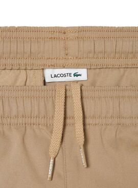 Bermuda Lacoste Sport Beige para Niño