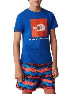 Camiseta The North Face Explore Azul para Niño