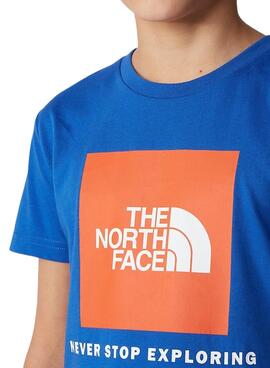 Camiseta The North Face Explore Azul para Niño