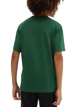 Camiseta Vans Logo Fill Verde para Niña y Niño