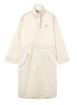 Parka Lacoste BF2883 Beige para Mujer