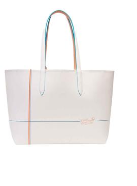 Bolso Lacoste Contrast Blanco para Mujer