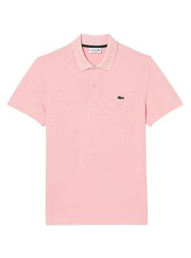 Polo Lacoste Bord Rosa para Hombre
