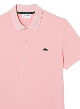 Polo Lacoste Bord Rosa para Hombre