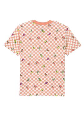 Camiseta Vans Fruit Check Naranja para Niña