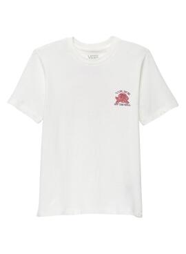 Camiseta Vans Roses Blanco para Niña