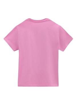 Camiseta Vans Box Crew Rosa para Niña