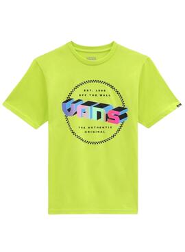Camiseta Vans Digital Amarillo para Niña y Niño