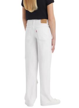 Pantalón Vaquero Levis Wide Leg Blanco para Niña