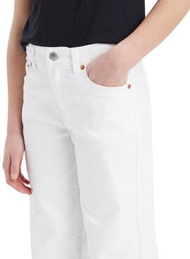 Pantalón Vaquero Levis Wide Leg Blanco para Niña