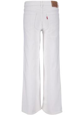 Pantalón Vaquero Levis Wide Leg Blanco para Niña