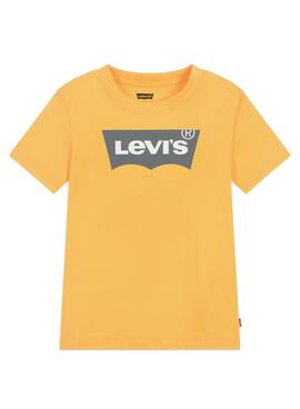 Camiseta Levis Batwing Ocre para Niño