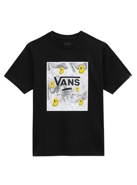 Camiseta Vans Print Box Negro para Niño