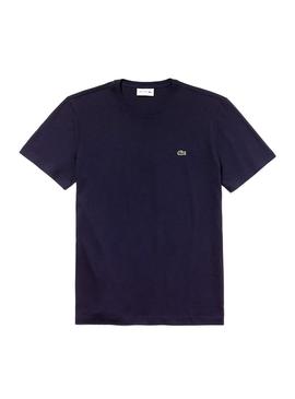 Camiseta Lacoste Basica Azul Marino Hombre