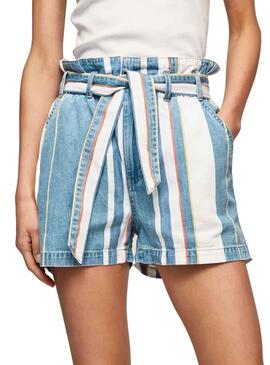 Shorts Pepe Jeans Phoebe Retro para Mujer