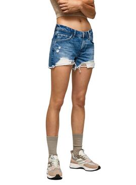 Shorts Pepe Jeans Thrasher Azul para Mujer