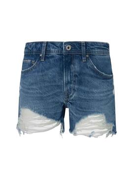 Shorts Pepe Jeans Thrasher Azul para Mujer