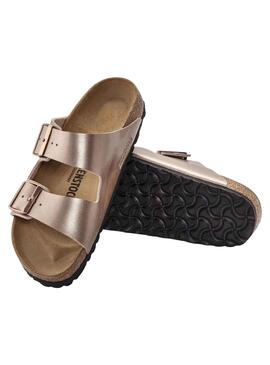 Sandalias Birkenstock Arizona Cobre Para Mujer