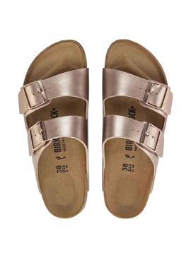 Sandalias Birkenstock Arizona Cobre Para Mujer