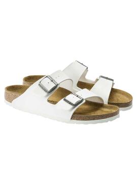 Sandalias Birkenstock Arizona BF Blanco Mujer