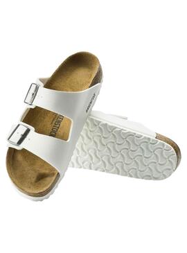 Sandalias Birkenstock Arizona BF Blanco Mujer