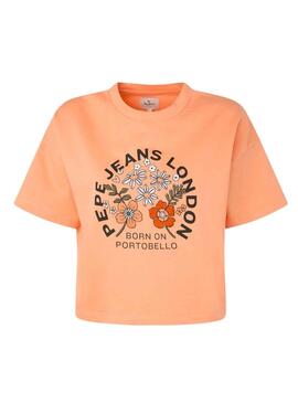 Camiseta Pepe Jeans Ofra Naranja para Mujer