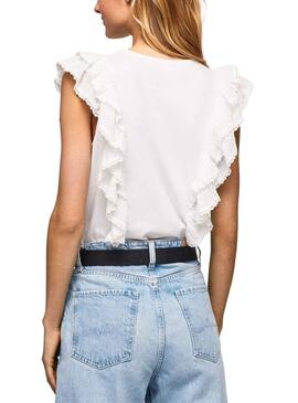 Camiseta Pepe Jeans Nunu Blanco para Mujer