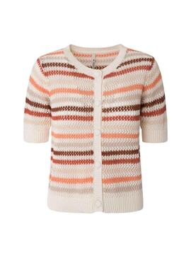 Cárdigan Pepe Jeans Frances Beige para Mujer