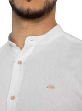 Camisa Klout Lino Mao Blanco para Hombre