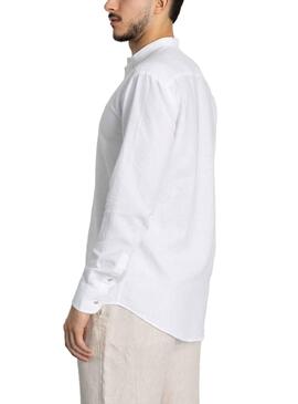Camisa Klout Lino Mao Blanco para Hombre