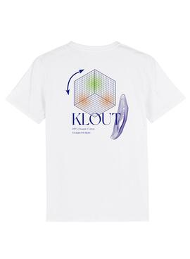 Camiseta Klout Aesthetic Blanco Hombre y Mujer